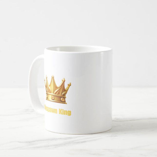 Wiedergepaart King - Gamer Crown Coffee Tasse (Vorderseite Links)
