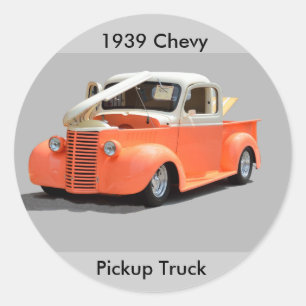 Wiederhergestellter Pickup-Truck von 1939 Runder Aufkleber