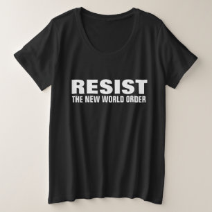 WIEDERHERSTELLEN DER NEUEN WELTBESTELLUNG ZUzüglic Große Größe T-Shirt