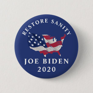 Wiederherstellen von Sanity Joe Biden 2020 Button
