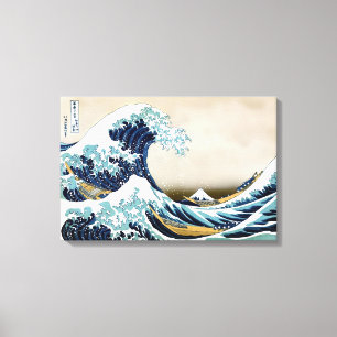 Wiederherstellung der Great Wave vor Kanagawa von Leinwanddruck