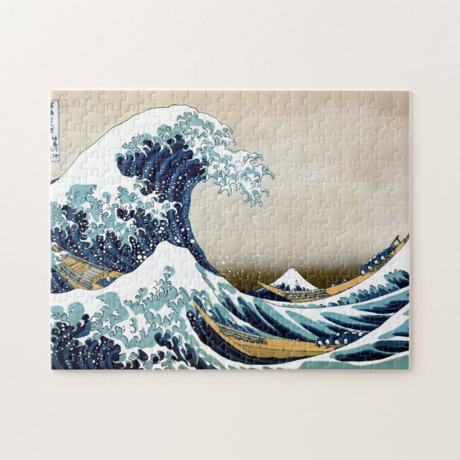 Wiederherstellung der Großen Welle von Kanagawa du Puzzle (Horizontal)