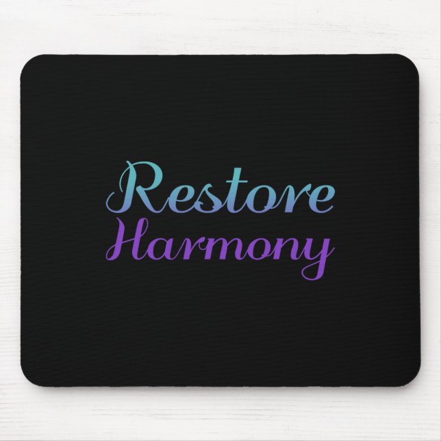 Wiederherstellung der Harmonie der Suizidpräventio Mousepad (Vorne)