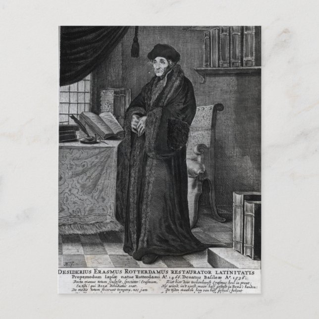 Wiederherstellung der lateinischen Sprache" Postkarte (Vorderseite)