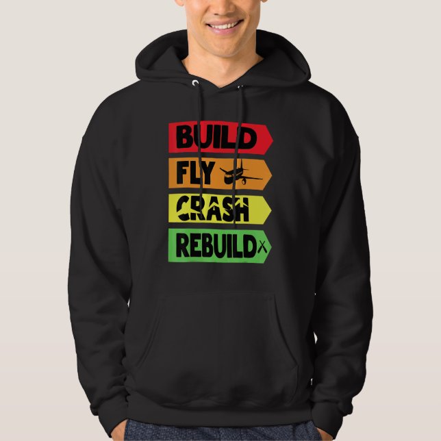 Wiederherstellung des Flugabsturzes Hoodie (Vorderseite)