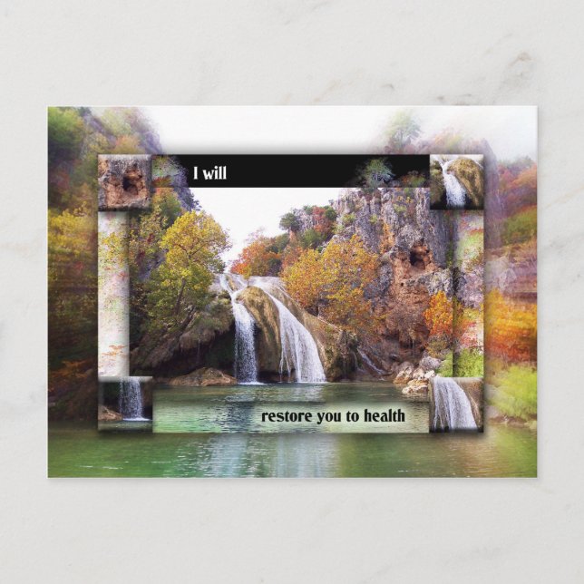 Wiederherstellung und Heilung Postkarte (Vorderseite)