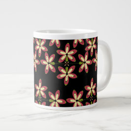 Wiederholbare nahtlose Blumenformen Jumbo-Tasse