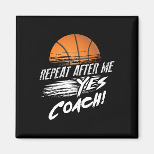 Wiederhole nach mir Ja Coach Süße Sketll Lustig Ll Magnet