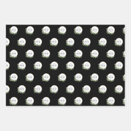 Wiederholen Sie das Geschäftslogo für Holiday Wrea Geschenkpapier Set