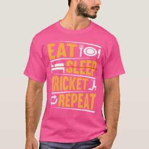 Wiederholen Sie den Cricket-Schlaf und spielen Sie T-Shirt
