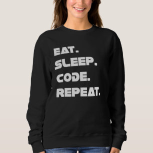 Wiederholen Sie den Sleep-Code live von einem Prog Sweatshirt