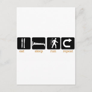 Wiederholen Sie den Sleep-Run. Postkarte