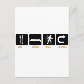 Wiederholen Sie den Sleep-Run. Postkarte