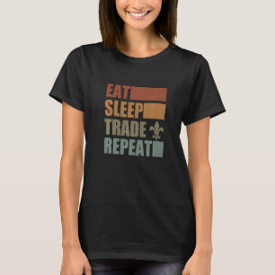 Wiederholen Sie den Sleep Scout für Camping Enthus T-Shirt