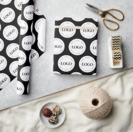 Wiederholen Sie die Logos für Ihr Unternehmen Geschenkpapier