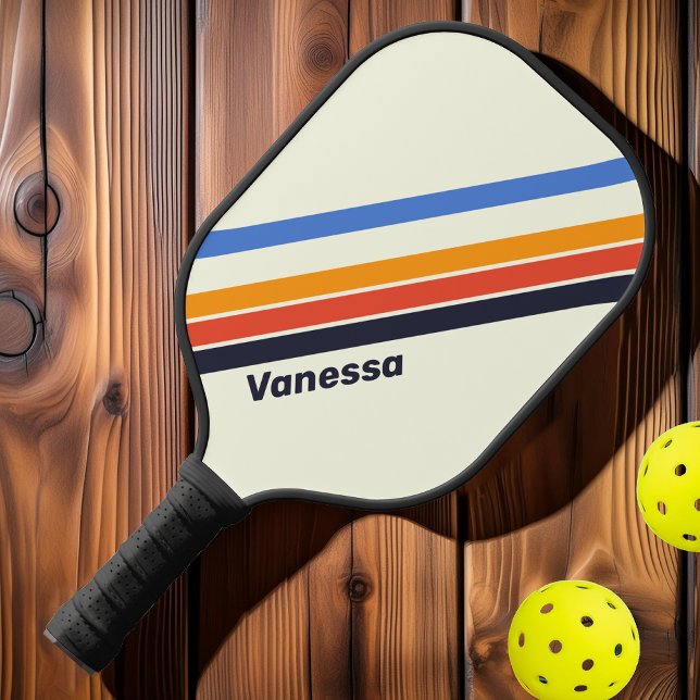 Wiederholen Sie fünf Streifen mit Namen Pickleball Schläger (Von Creator hochgeladen)