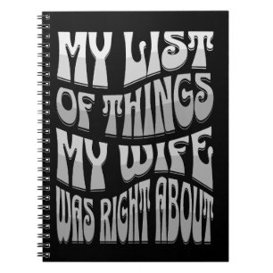 Wiederholen Sie meine Liste der Dinge, über die me Notizblock