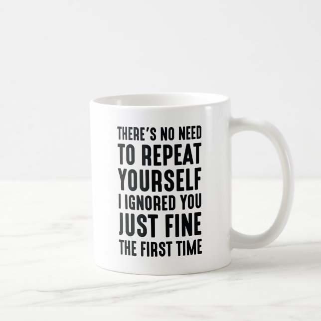 Wiederholen Sie sich Kaffeetasse (Rechts)