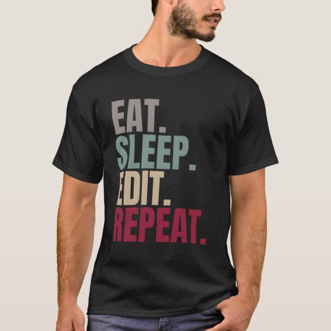 Wiederholen von Sleep Edit T-Shirt (Vorderseite)