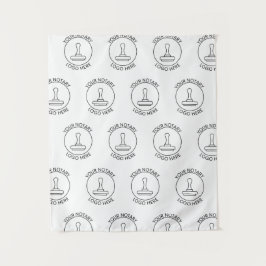 Wiederholen von Werbebannern für Logoveranstaltung Wandteppich