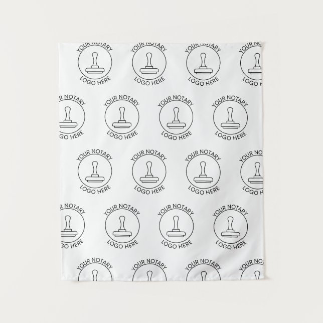 Wiederholen von Werbebannern für Logoveranstaltung Wandteppich (Vorderseite)