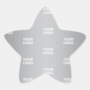 Wiederholende Logos auf grauem Farbverlauf (editie Stern-Aufkleber