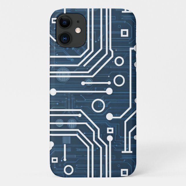 Wiederholmuster, das elektronischen Schaltungen äh Case-Mate iPhone Hülle (Rückseite)