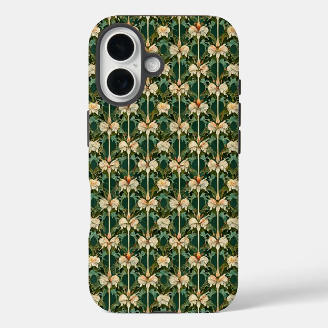 Wiederholte botanische Muster Case-Mate iPhone Hülle (Rückseite)