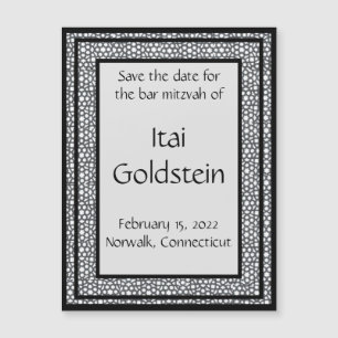 Wiederholte Fretwork Speichern des Datumsbereichs Magnetkarte