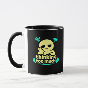 Wiederholte Gedanken – Süße überdenkende Kaffeetas Tasse
