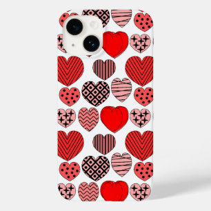 Wiederholte Herzen Case-Mate iPhone 14 Hülle
