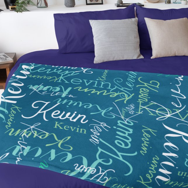 Wiederholte Namen für dunkelblau Fleecedecke (Von Creator hochgeladen)