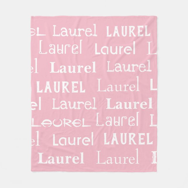 Wiederholte Namensdecke Fleecedecke (Vorderseite)