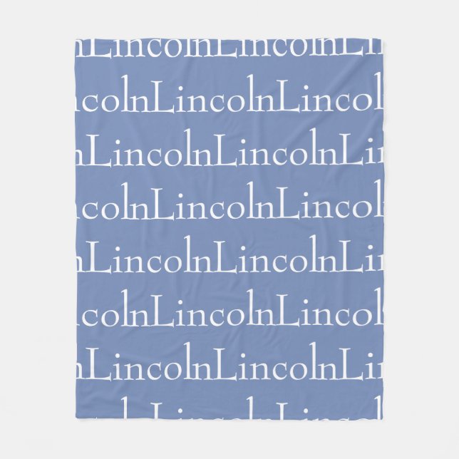 Wiederholte Namensdecke Fleecedecke (Vorderseite)