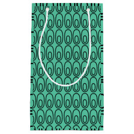 Wiederholte Pfeffergrün-Ovale Kleine Geschenktüte