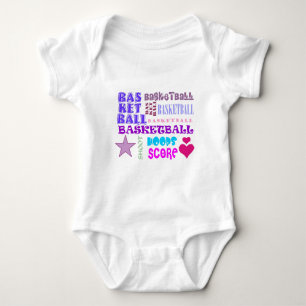 Wiederholter Basketball Baby Strampler