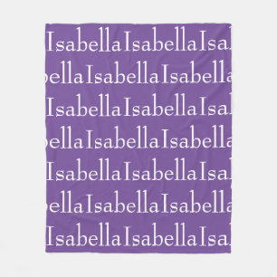 Wiederholter Name-Decke Fleecedecke