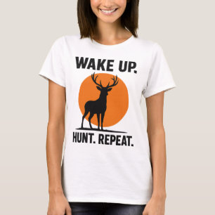 Wiederholter T - Shirt für die Suche geweckt Min