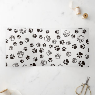 Wiederholtes Muster der Katze Dreifach Gefaltete Ankündigung