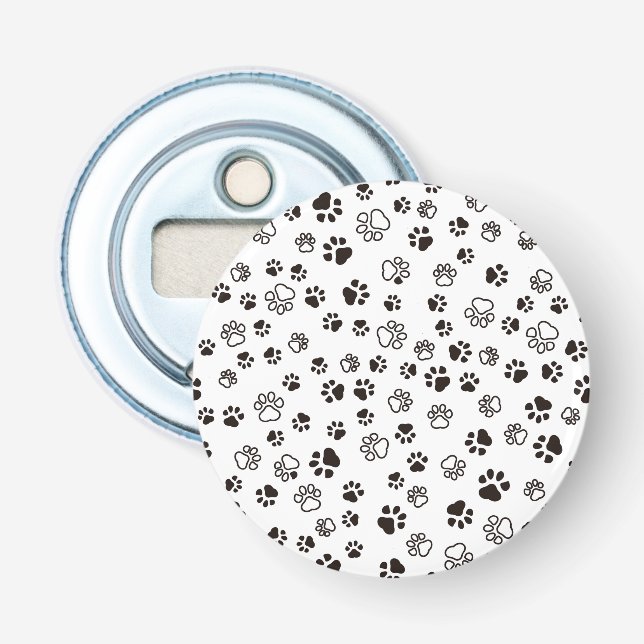 Wiederholtes Muster der Katze Flaschenöffner (Vorderseite)