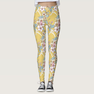 Wiederholtes Muster in Pastellfarben Leggings