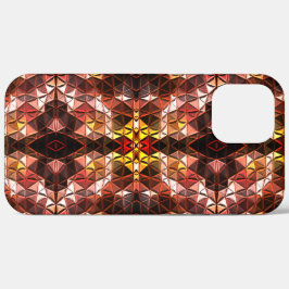 Wiederholtes rotes Dreieck, das seltsame Formen er Case-Mate iPhone Hülle