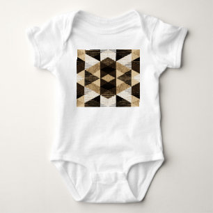 Wiederholung der Geometrie: Texturierte Hintergrun Baby Strampler