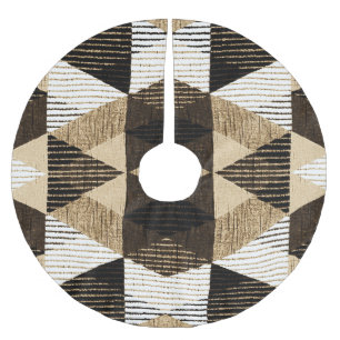 Wiederholung der Geometrie: Texturierte Hintergrun Polyester Weihnachtsbaumdecke