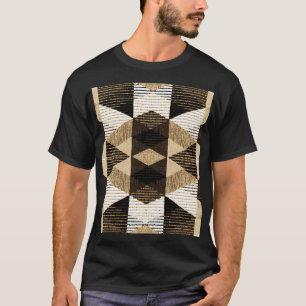 Wiederholung der Geometrie: Texturierte Hintergrun T-Shirt