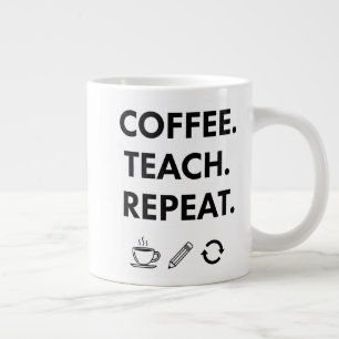 Wiederholung der Kaffeetasse - Minimalistischer Le Jumbo-Tasse