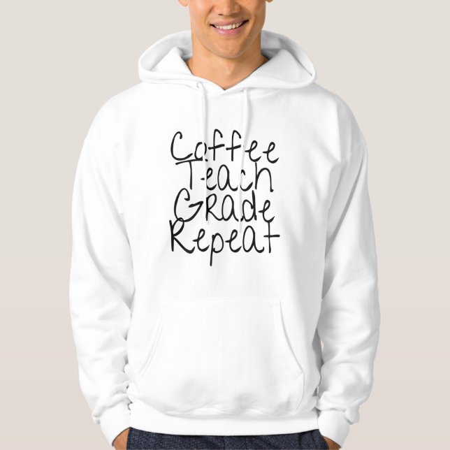 Wiederholung der Kaffeetrainings Hoodie (Vorderseite)