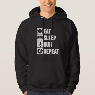 Wiederholung der Langlauf-Schlaf-Wiederholung für Hoodie