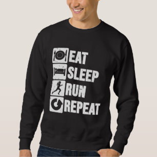 Wiederholung der Langlauf-Schlaf-Wiederholung für  Sweatshirt