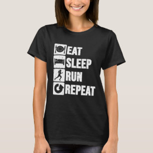 Wiederholung der Langlauf-Schlaf-Wiederholung für T-Shirt